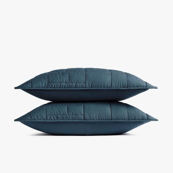 Parachute Other - Parachute - Standard Cozy Block Quilted Sham Set Cove - Parach Cove